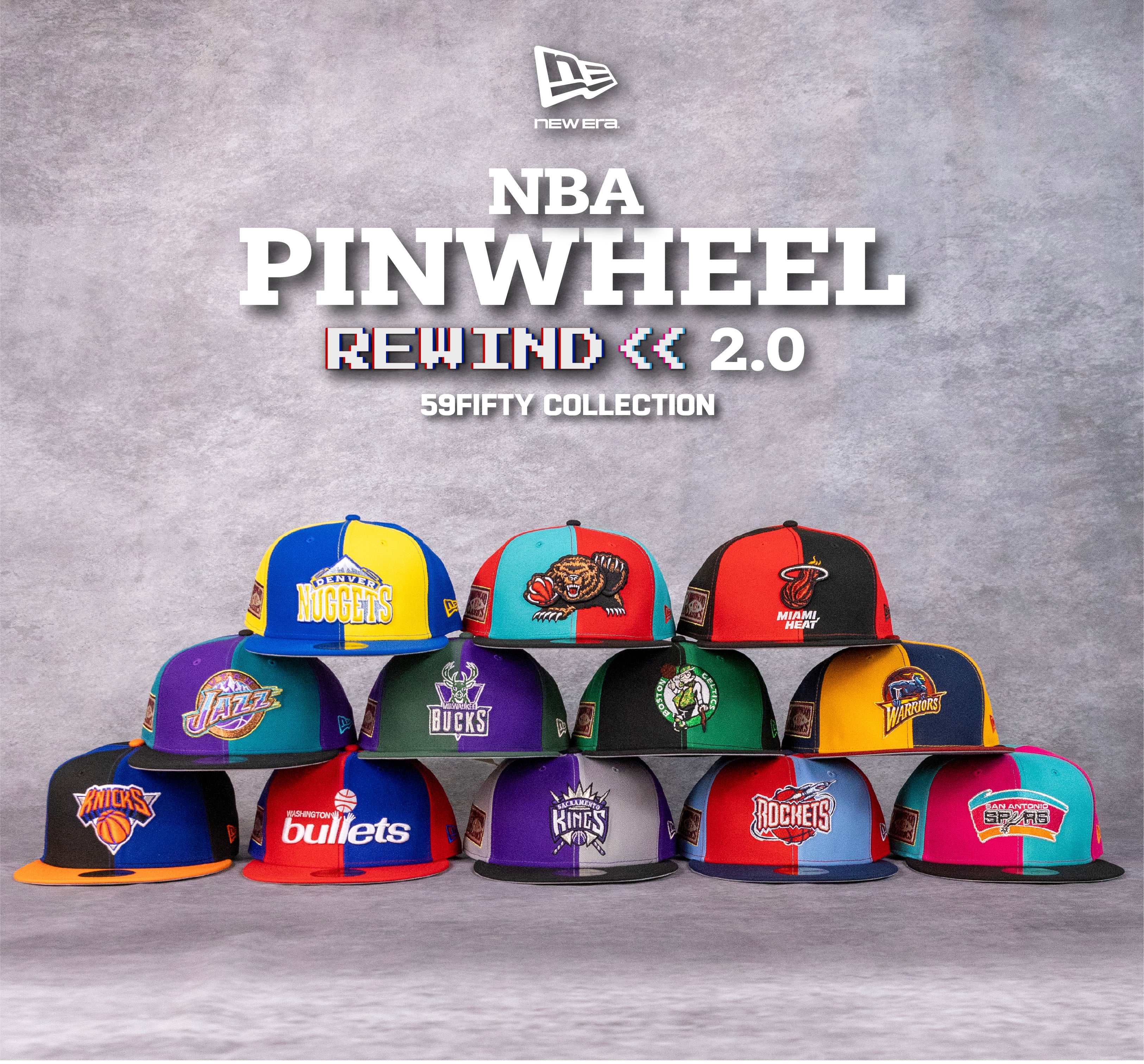 NBA Pinwheel 2.0 New Era 59FIFTY – LidsHatDrop