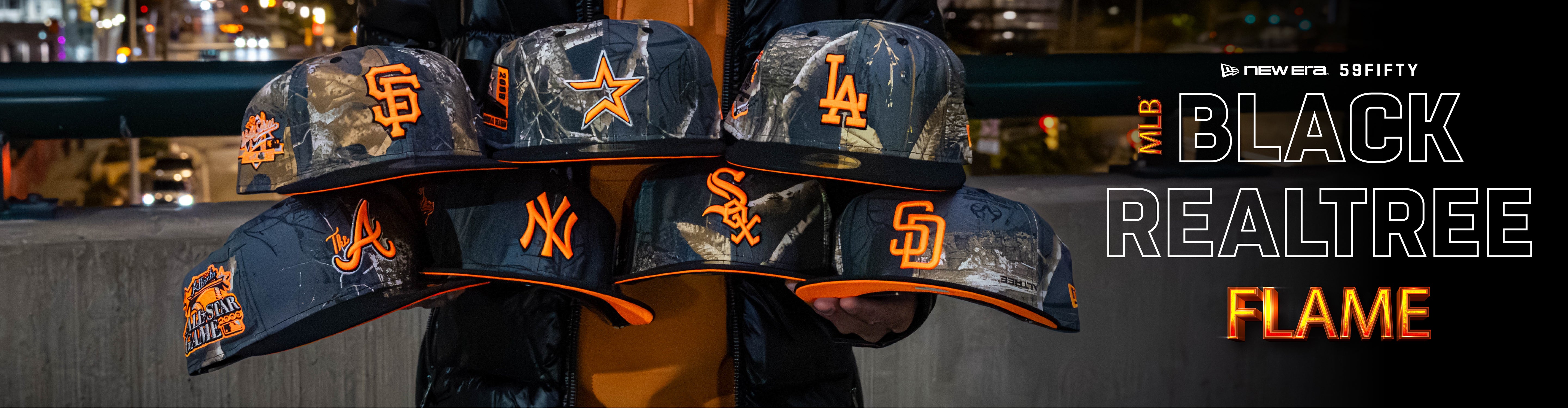 Nov 25 | MLB Black Real Tree Flame New Era 59FIFTY