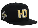 Lids Hat Drop Branded HD Fitted Cap - Black/Black/Gold