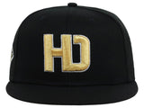 Lids Hat Drop Branded HD Fitted Cap - Black/Black/Gold