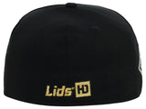 Lids Hat Drop Branded HD Fitted Cap - Black/Black/Gold