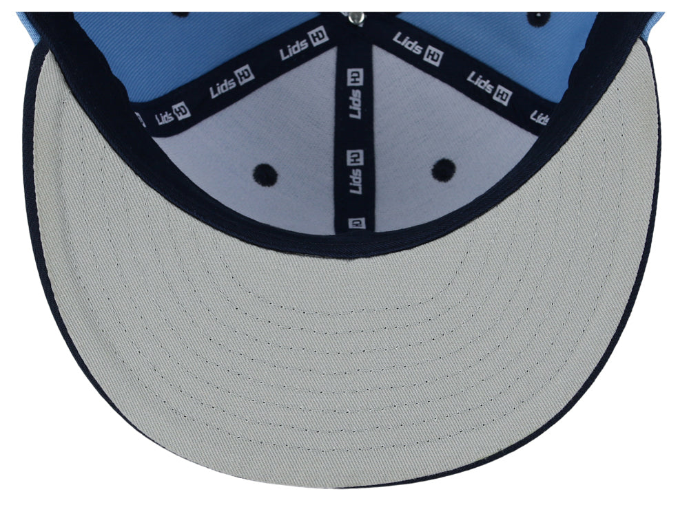 Lids Hat Drop Branded HD Fitted Cap Sky Blue/Navy/Sky Blue LidsHatDrop