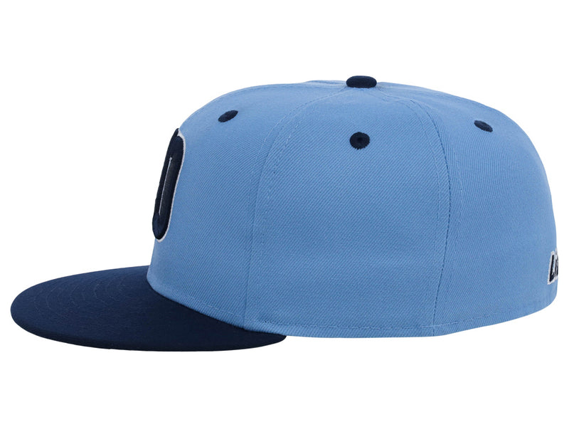 Lids Hat Drop Branded HD Fitted Cap - Sky Blue/Navy/Sky Blue