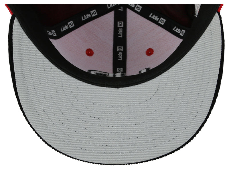 Lids Hat Drop Branded HD Fitted Cap - Red/Black/Grey