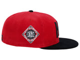 Lids Hat Drop Branded HD Fitted Cap - Red/Black/Grey