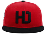 Lids Hat Drop Branded HD Fitted Cap - Red/Black/Grey