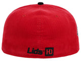 Lids Hat Drop Branded HD Fitted Cap - Red/Black/Grey