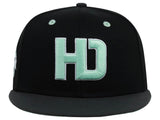 Lids Hat Drop Branded HD Fitted Cap - Black/Graphite/Light Green